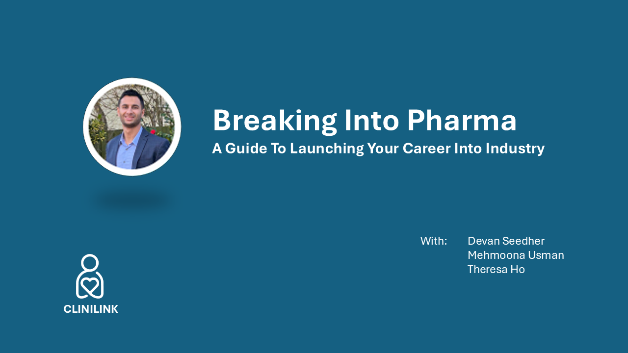 Breaking into Pharma – A Guide To Launching Your Career Into Industry – recording