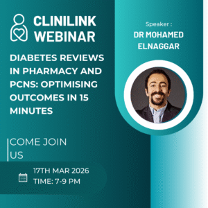 Diabetes Reviews in Pharmacy and PCNs: Optimising Outcomes in 15 Minutes (Virtual)