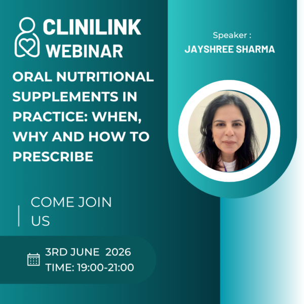 Oral Nutritional Supplements in Practice: When, Why and How to Prescribe ( Virtual)